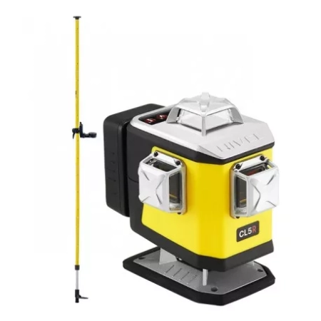 Nivel System CL5R + tyczka LP-36 - laser krzyżowy czerwony 4 × 360° 4D ze spadkami Bluetooth